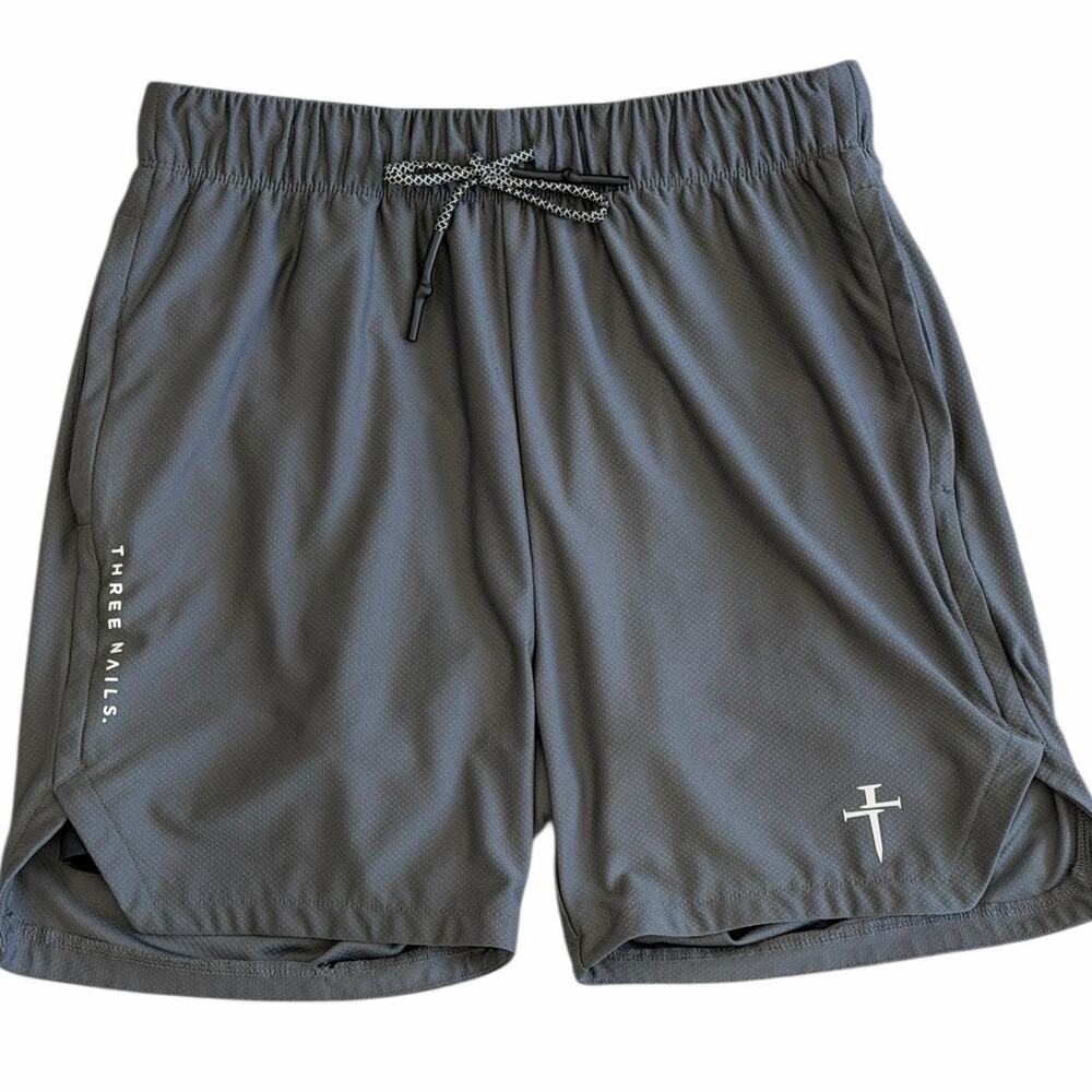 THREE NAILS Men's Pro-Tech Liner Short Space Grey Size Medium